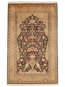  Orientalsk Kashmir Ren Silke 24/24 Quality Teppe 125X199 Brun/Oransje (Silke, India)