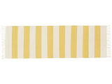 Cotton stripe Teppe - Gul